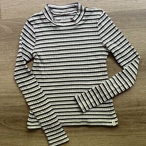 9/10 Abercrombie Kids Long-Sleeve Striped Top